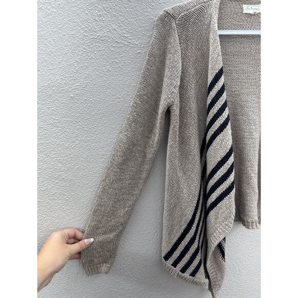 Womens Ian & Grey Sweater Size Small Brown Long Sleeve Open Front Cardigan - Picture 2 of 12